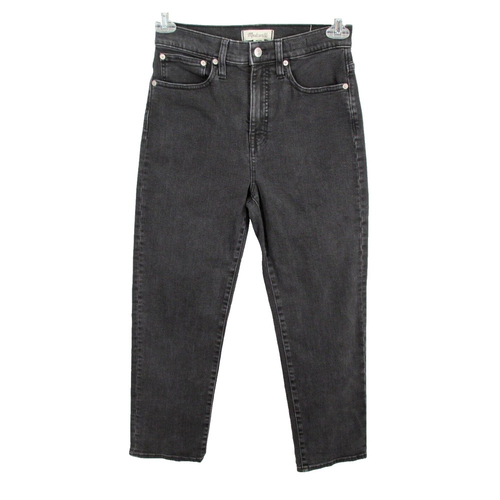 MADEWELL Classic Straight Jean Men 26 Black Lunar Wash Denim Style J2054